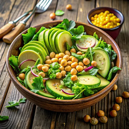 एवोकाडो चना सलाद